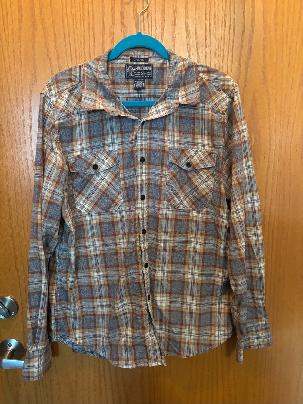 Custom Upcycled Wisconsin Flannel Shirt